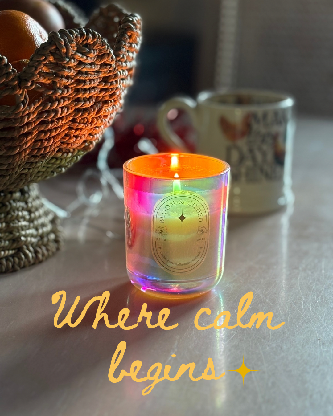 BENEATH THE STARS  Luxury Essential Oil Candle
20cl • 32 hour burn time
A quiet evening ritual for calming the senses and softening into your night.
Beneath the Stars opens with the calming breath of lavender and lemon verbena. Gently herbal, lightly citrus. The soft floral warmth of ylang ylang emerges, wrapping the space in gentle sweetness. Cedarwood anchors the blend with a warm, woody stillness beneath it all.
It’s a fragrance for slowing down and letting the day dissolve.